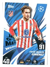 fotbalová kartička 2025-26 Topps Match Attax UCC 326 José María Giménez (Atlético de Madrid)