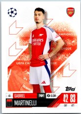 fotbalová kartička 2024-25 Topps Match Attax UEFA Club Competitions  43 Gabriel Martinelli (Arsenal)