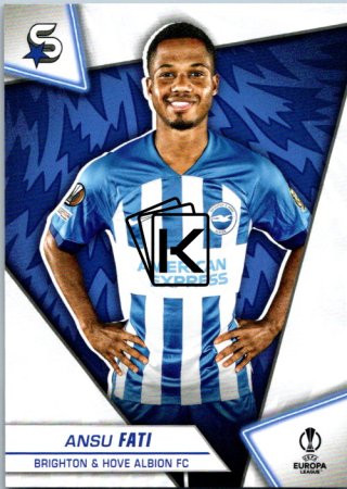 Fotbalová kartička 2023-24 Topps Superstars UEFA Club Competitions 38 Ansu Fati (Brighton & Hove Albion)