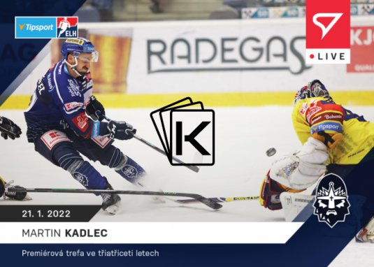 Hokejová kartička SportZoo 2021-22 Live L-085 Martin Kadlec Rytíři Kladno /67