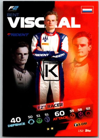 2021 Topps Formule 1 Turbo Attax 132 Bent Viscaal Trident