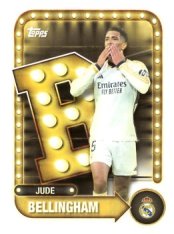 fotbalová kartička 2025-26 Topps Team set Real Madrid CF Name in Lights 21 Jude Bellingham