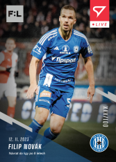 fotbalová kartička 2023-24 SportZoo Fortuna Liga Live  L-19 Filip Novák SK Sigma Olomouc /55