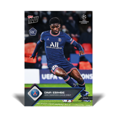 Fotbalová kartička Topps Now 2021-22 UCL 90 Dina Ebimbe PSG RC