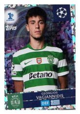 2025-26 Topps Champions League  Parallels Chrome 294 Georgios Vagiannidis (Sporting CP)
