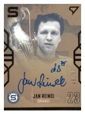 Podepsaná Hokejová kartička SportZoo 2022-23 Klub Legend KL-JR Jan Reindl HC Sparta Praha