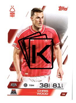 fotbalová kartička 2025-26 Topps Match Attax UCC 98 Chris Wood (Nottingham Forest)