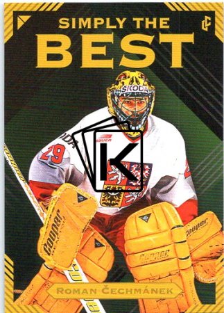 Legendary Cards Simply The Best 7 Roman Čechmánek 1997 Česká Republika MS ve Finsku