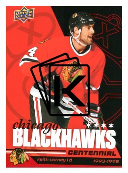 2025-26 Upper Deck Centennial Chicago Blackhawks 34 Keith Carney