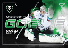 hokejová kartička 2021-22 SportZoo Tipsport Extraliga Magic of the Goalie MG-5 Gašper Krošelj BK Mladá Boleslav