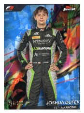 2024 Topps Finest F1 Blue Refractors /200 - 69 Joshua Dufek – F3 – AIX Racing