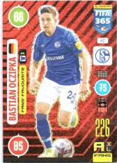 fotbalová karta Panini Adrenalyn XL FIFA 365 2021 Fans´ Favourite 47 Bastian Oczipka FC Schalke 04