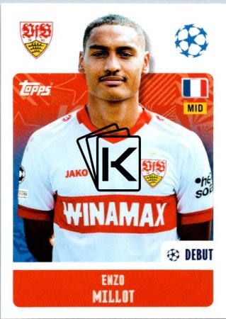 2024-25 Topps Champions League 387 Enzo Millot (VfB Stuttgart)