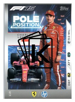 2025 Topps Turbo Attax F1 Scuderia Ferrari HP Pole Positions  119 Charles Leclerc