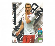 Fotbalová kartička Panini Road To Euro 2020 – Limited Edition -  Poland  Akadiusz Milik XXL
