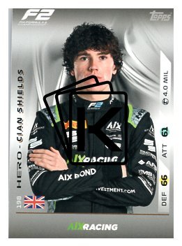 2025 Topps Turbo Attax F1 Aix Racing F2 Teams HP 198 Cian Shields