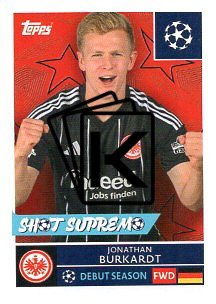 2025-26 Topps Champions League Eintracht Frankfurt 181 Jonathan Burkardt
