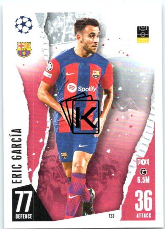 Fotbalová kartička 2023-24 Topps Match Attax UEFA Club Competitions 123 Eric Garcia FC Barcelona