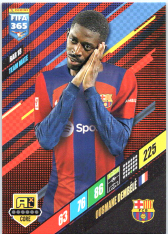 fotbalová karta Panini FIFA 365 2024 Adrenalyn BAR18 Ousmane Dembélé FC Barcelona Team Mate