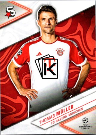 Fotbalová kartička 2023-24 Topps Superstars UEFA Club Competitions 55 Thomas Müller (FC Bayern München)