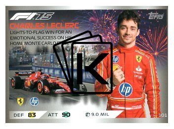 2025 Topps Turbo Attax F1 Scuderia Ferrari HP Epic Moments  101	Charles Leclerc