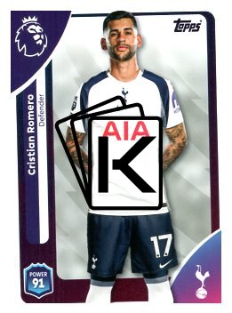 fotbalová kartička 2025-26 Topps  Premier League 257 Cristian Romero (Tottenham Hotspur)