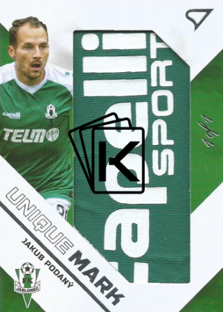 2020-21 SportZoo Fortuna Liga Unique  Mark UM16 Jakub Podaný Capelli Logo 1of1 FK Jablonec