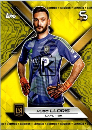 2024 Topps Superstars MLS 100 Hugo LLoris LAFC Yellow Parallel