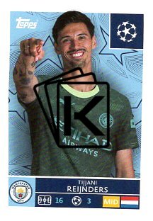 2025-26 Topps Champions League  Manchester City 308 Tijjani Reijnders