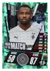 fotbalová kartička Topps Match Attax Champions League 2020-21 Man of the Match MM25 Marcus Thuram - VfL Borussia Mönchengladbach