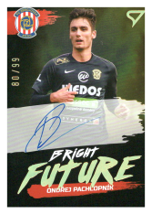 podepsaná fotbalová kartička SportZoo 2020-21 Fortuna Liga Bright Future BF5 Ondřej Pachlopník FC Zbrojovka Brno /99