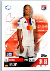Fotbalová kartička 2024-25 Topps Match Attax EXTRA UEFA Club Competitions UWCL Cards 148.  Selma Bacha (Olympique Lyonnais)