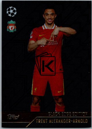 fotbalová kartička 2024-25 Topps Match Attax UEFA Club Competitions Topps Black Edge Edition BE1 Trent Alexander-Arnold (Liverpool)