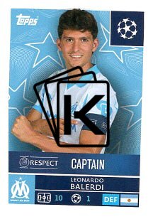 2025-26 Topps Champions League  Olympique de Marseille 341 Leonardo Balerdi