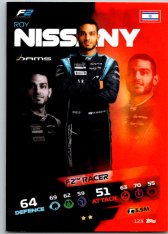 2021 Topps Formule 1 Turbo Attax 123 Roy Nissany DAMS