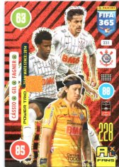 fotbalová karta Panini Adrenalyn XL FIFA 365 2021 Power Trio 231 Cássio Gil Fagner SC Corinthians