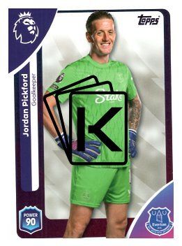 fotbalová kartička 2025-26 Topps  Premier League 128 Jordan Pickford (Everton)