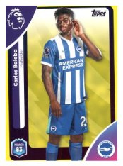 fotbalová kartička 2025-26 Topps  Premier League  80 Carlos Baleba (Brighton & Hove Albion)-PARALLEL Yellow