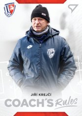 fotbalová kartička SportZoo 2020-21 Fortuna Liga Serie 2 Coach ´s Rules CR12 Jiří Krejčí FK Pardubice