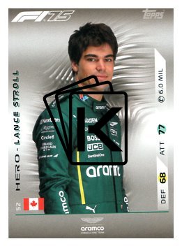 2025 Topps Turbo Attax F1 Aston Martin  52	Lance Stroll