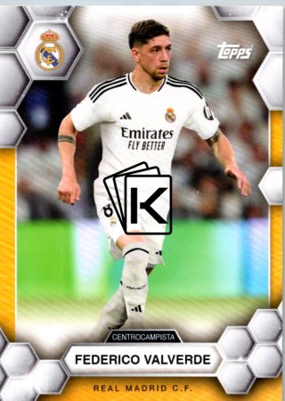 fotbalová kartička 2024-25 Topps Real Madrid CF Fan Set Federico Valverde
