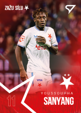 2025-26 SportZoo SK Slavia Praha 20 Youssoupha Sanyang RC