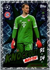 Fotbalová kartička 2024-25 Topps Match Attax EXTRA UEFA Club Competitions Knockout Master 299 Manuel Neuer (FC Bayern München)
