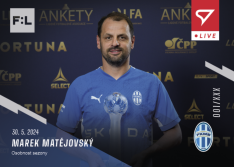 fotbalová kartička 2023-24 SportZoo Fortuna Liga Live L-52 Marek Matějovský Mladá Boleslav