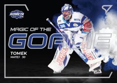hokejová kartička 2021-22 SportZoo Tipsport Extraliga Magic of the Goalie MG-10 Matej Tomek HC Kometa Brno