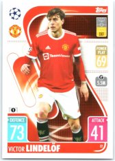 fotbalová kartička 2021-22 Topps Match Attax UEFA Champions League 32 Victor Lindelof Captain Manchester United
