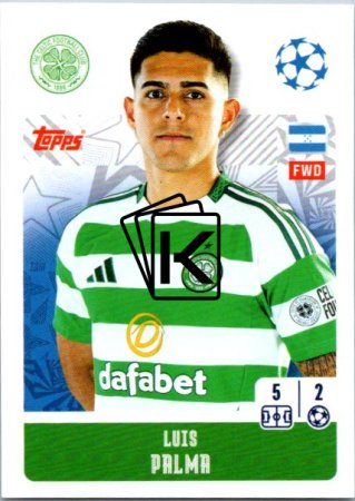 2024-25 Topps Champions League 145 Luis Palma (Celtic FC)