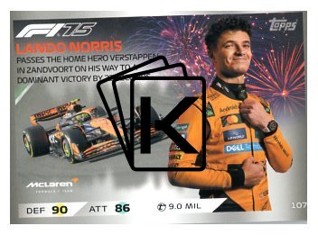 2025 Topps Turbo Attax F1  McLaren Epic Moments  107 Lando Norris