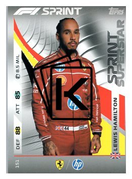 2025 Topps Turbo Attax F1 Scuderia Ferrari HP Sprint Superstars  151 Lewis Hamilton