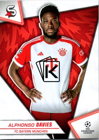 Fotbalová kartička 2023-24 Topps Superstars UEFA Club Competitions 59 Alphonso Davies (FC Bayern München)